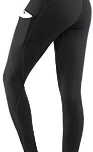 Lingswallow High Waist Yoga Pants - Yoga Pants with Pockets Tummy Control, 4 Ways Stretch Workout Running Yoga Leggings