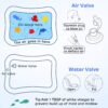 MAGIFIRE Tummy Time Baby Water Mat Infant Toy Inflatable Play Mat for 3 6 9 Months Newborn Boy Girl